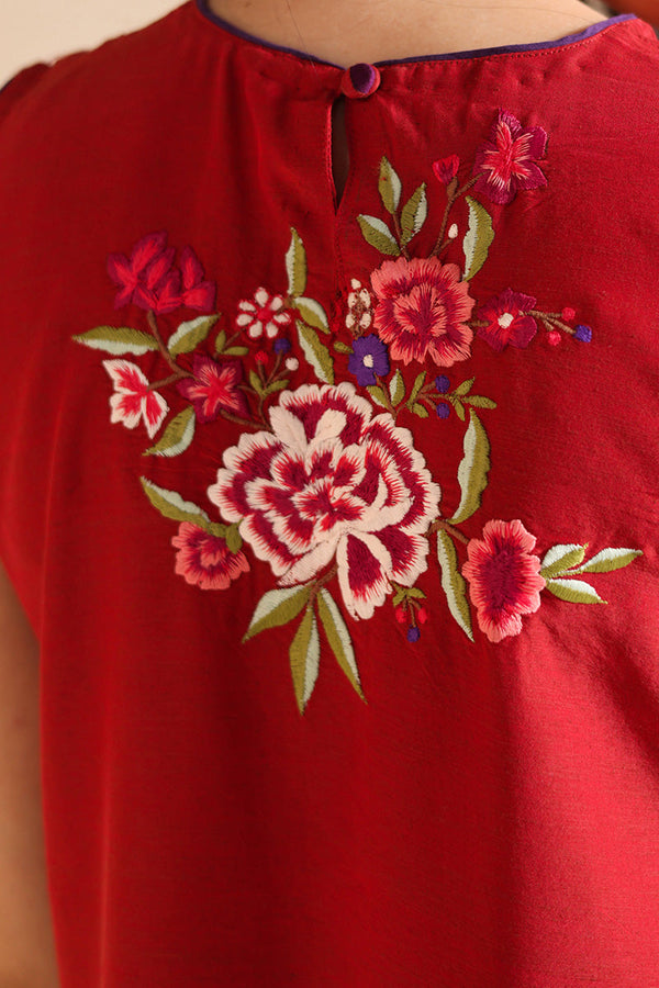 Embroidered Floral Splendor Set