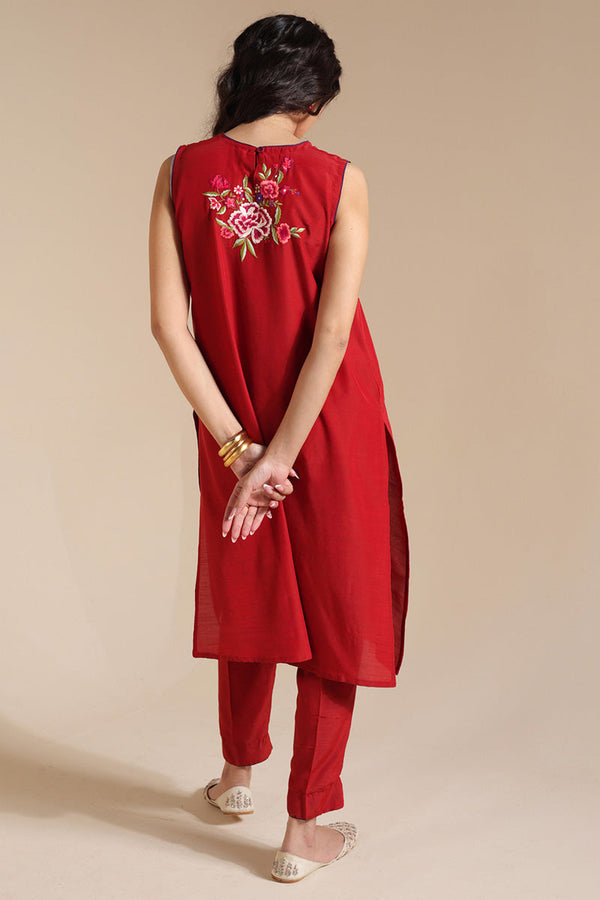 Embroidered Floral Splendor Set