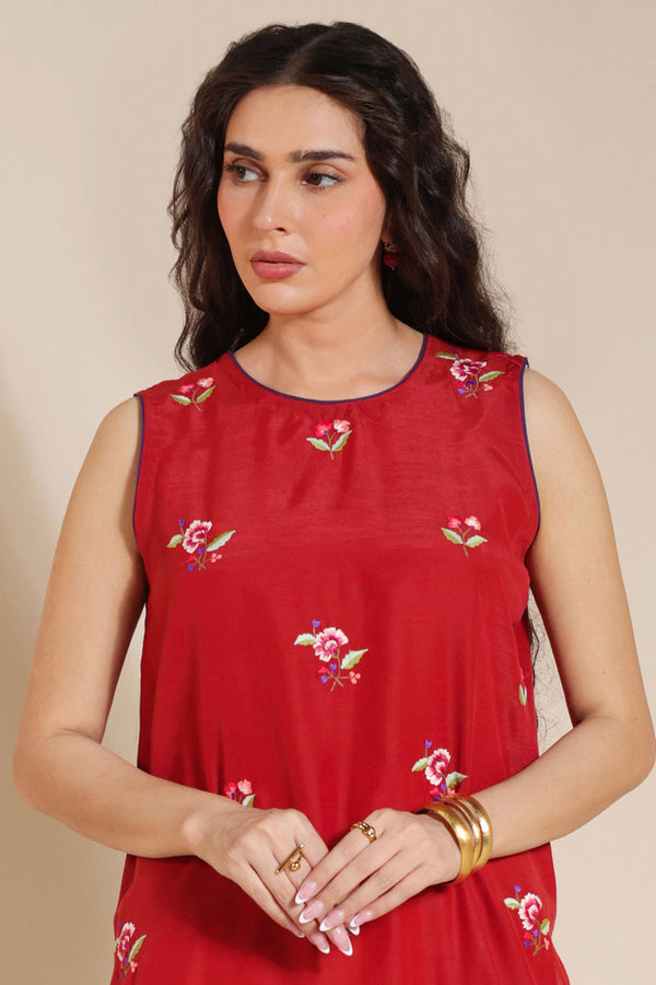 Embroidered Floral Splendor Set