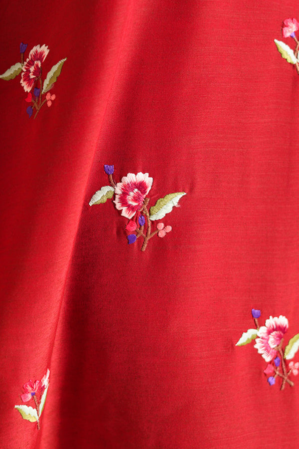 Embroidered Floral Splendor Set