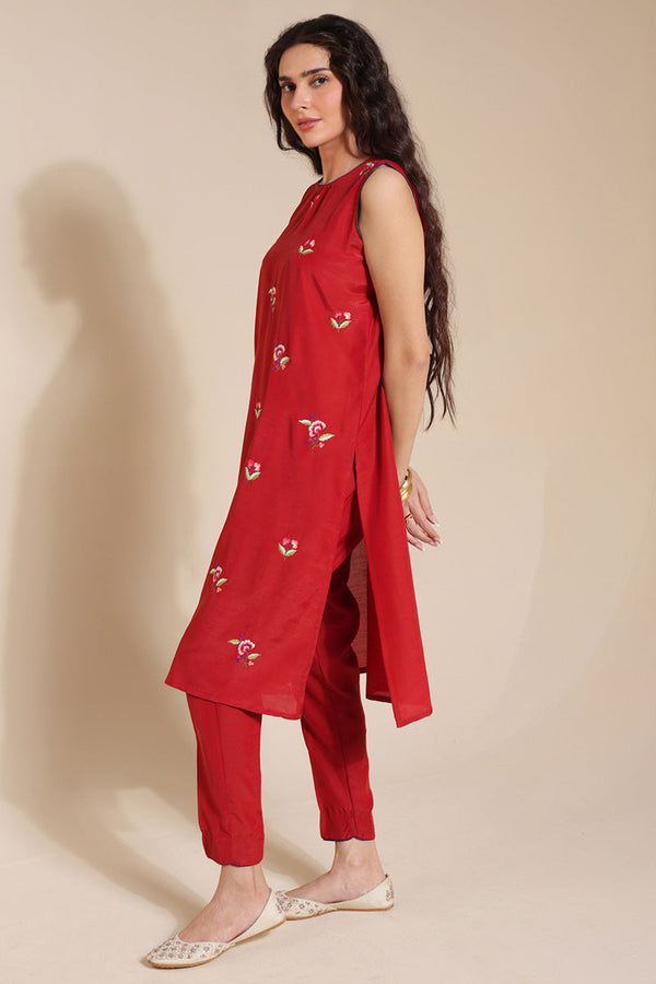 Embroidered Floral Splendor Set