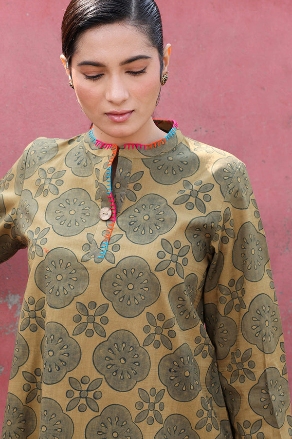 Wooden Block-Printed Set