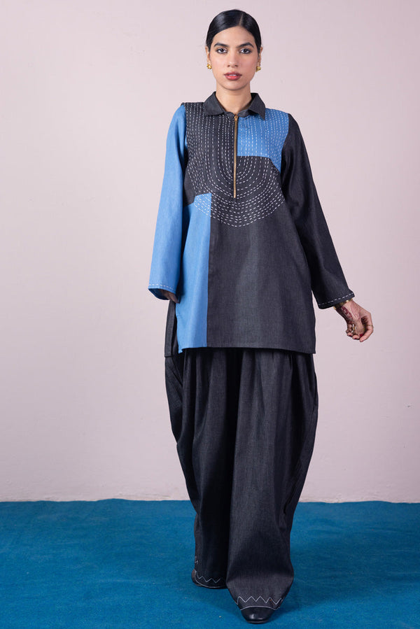 Color-Block Sashiko Set