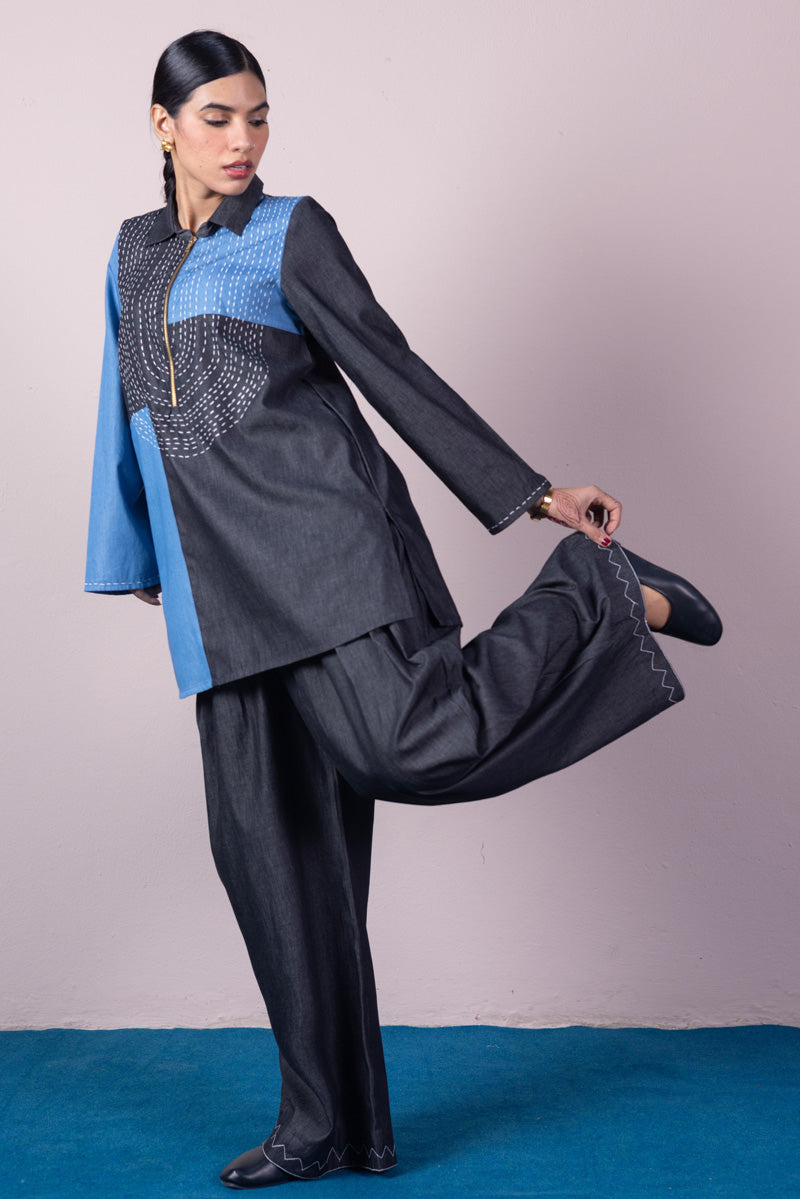 Color-Block Sashiko Set