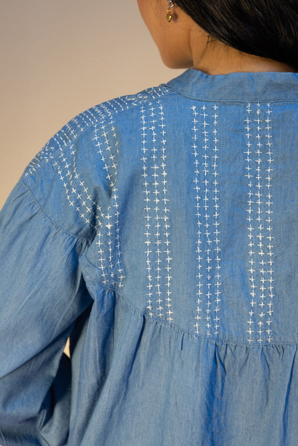 Sashiko Denim Co-Ord Set