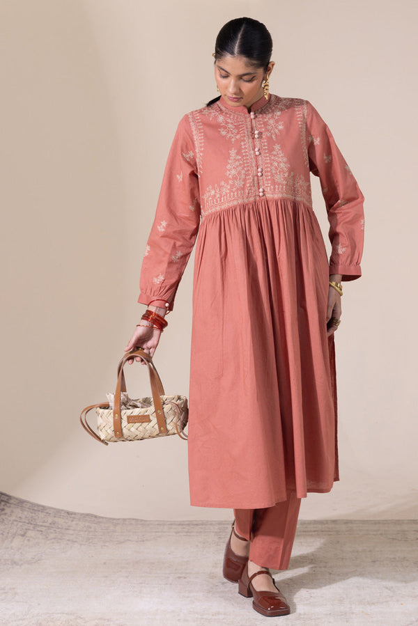 Embroidered Flared Timeless Set