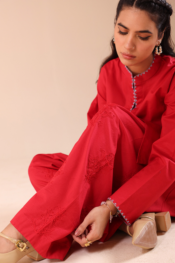 Tonal Embroidered Set