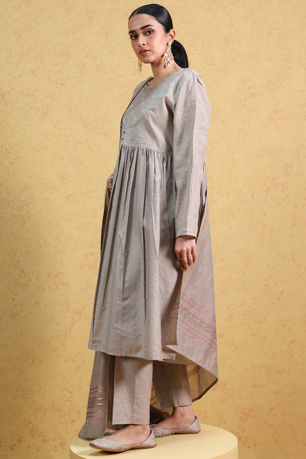 Weave Story Anarkali 3-Piece Set