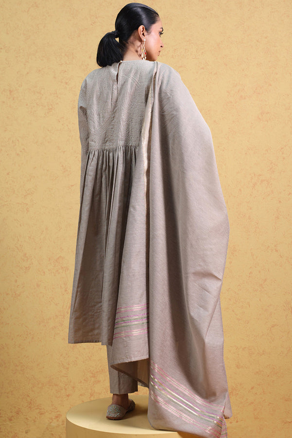 Weave Story Anarkali 3-Piece Set