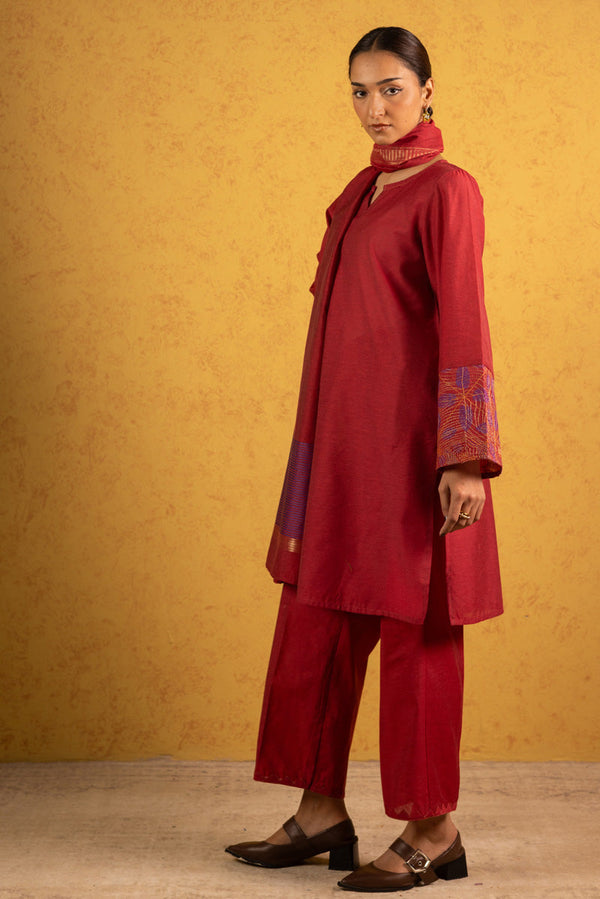 Weave Story Lurex 3-Piece Suit