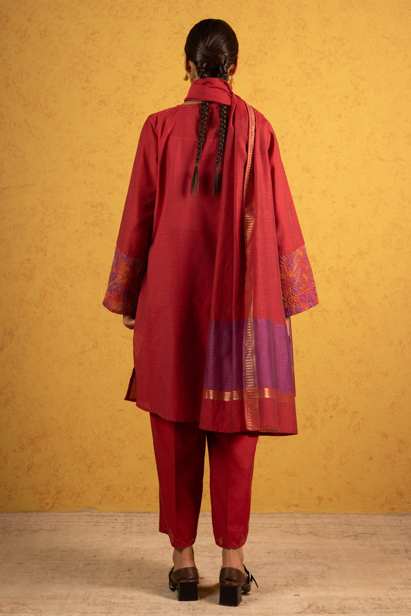 Weave Story Lurex 3-Piece Suit
