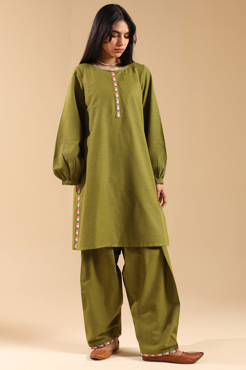 Embroidered Damask Duo-Set