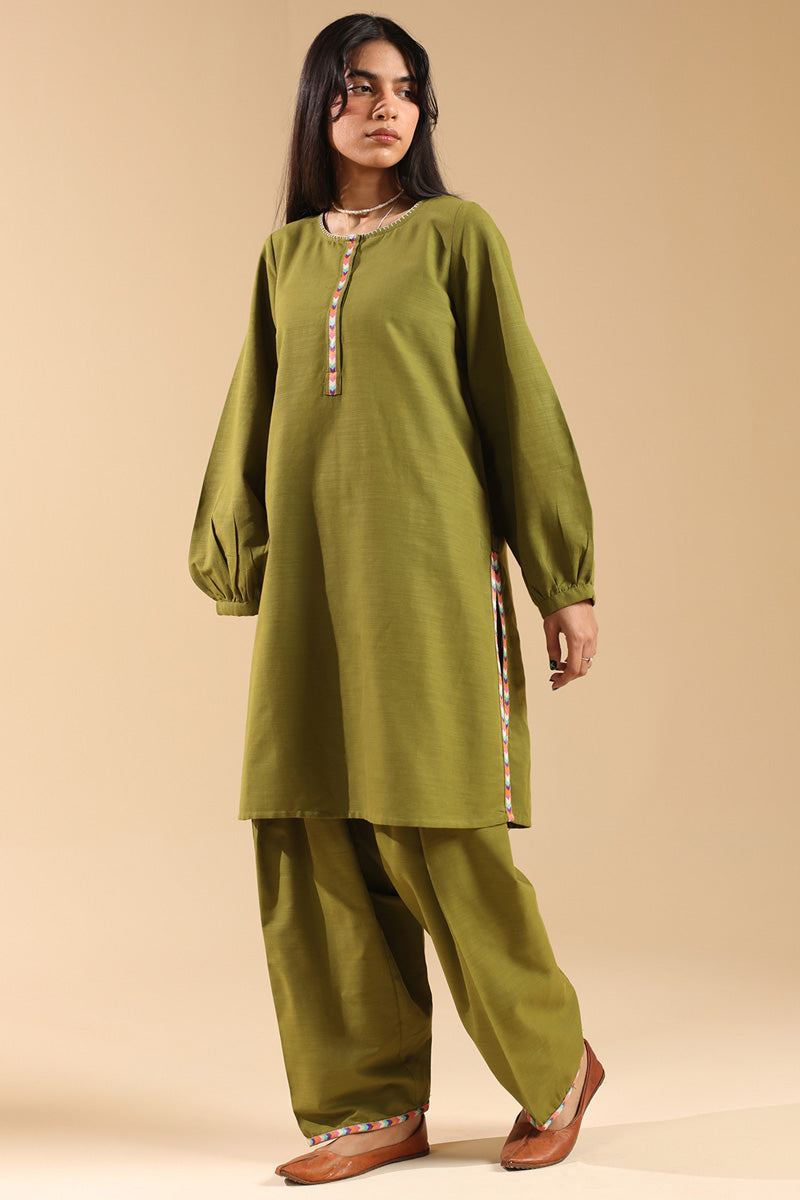 Embroidered Damask Duo-Set