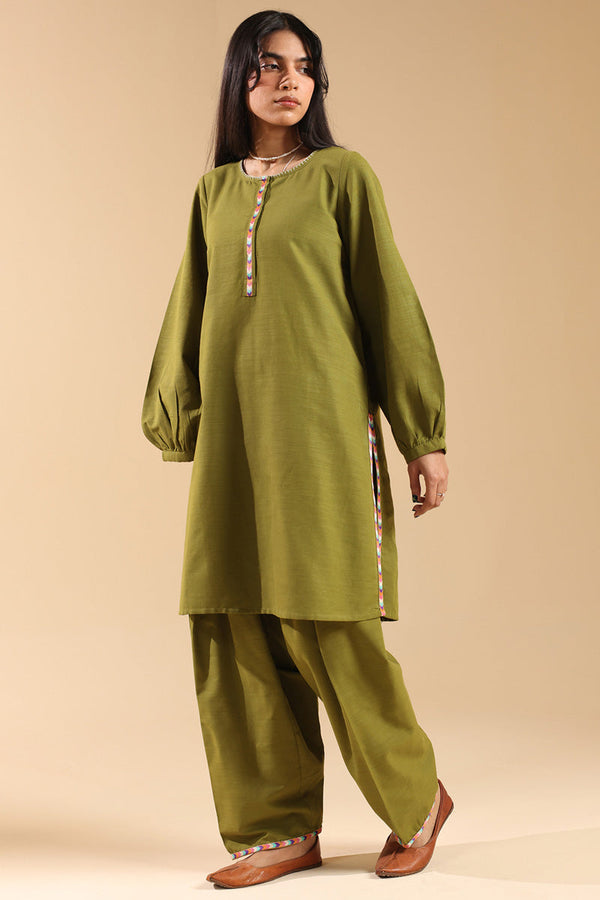 Embroidered Damask Duo-Set