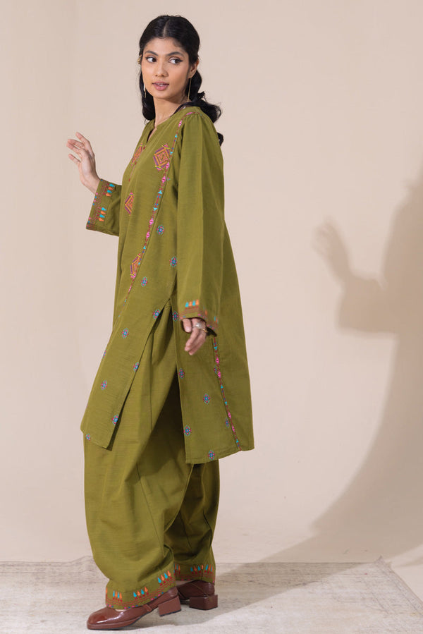 Embroidered Damask Hues Set