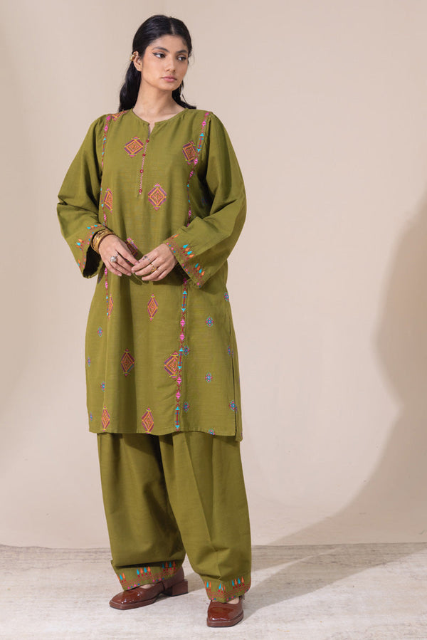 Embroidered Damask Hues Set