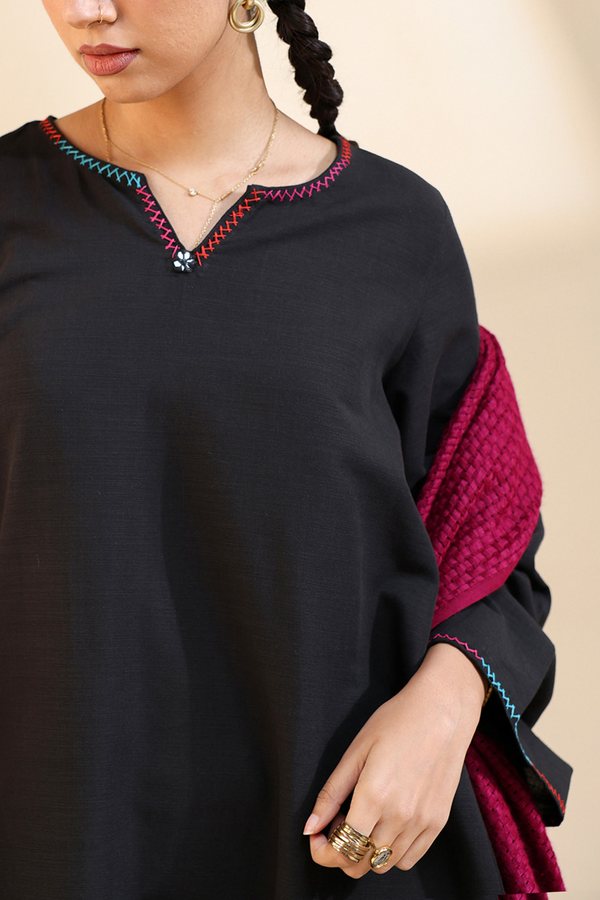 Damask Embroidered Set