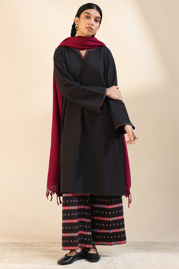 Damask Embroidered Set