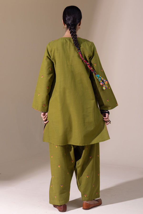 Embroidered Echo Damask Set