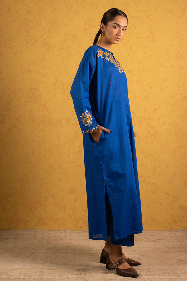 Wooden Charm Embroidered Set