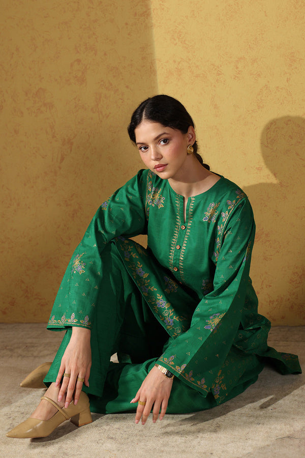 Gold Trace Block Printed Set