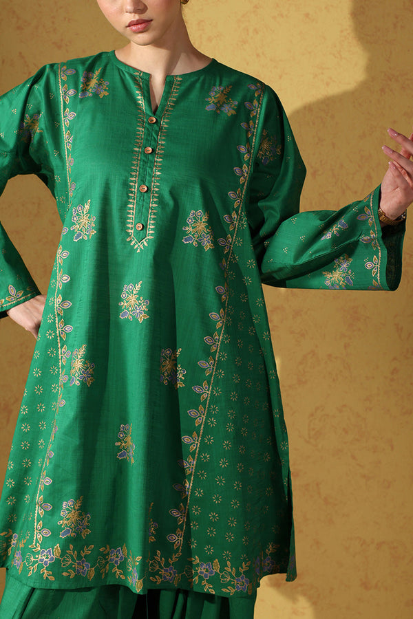 Gold Trace Block Printed Set