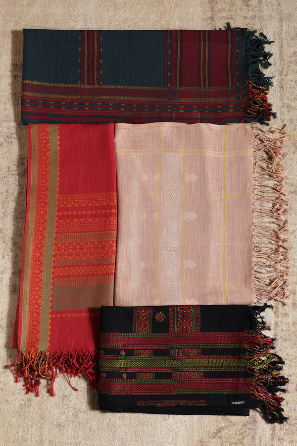 Tribal Stitch Jacquard Shawl