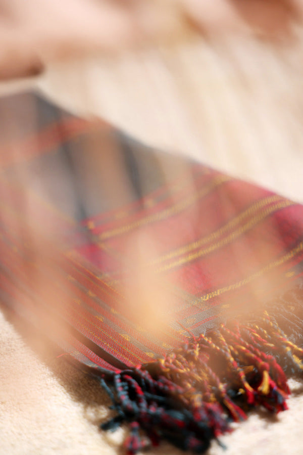 Tribal Stitch Jacquard Shawl