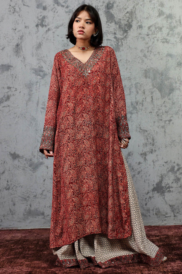 Ajrak Kahani Embroidered Set