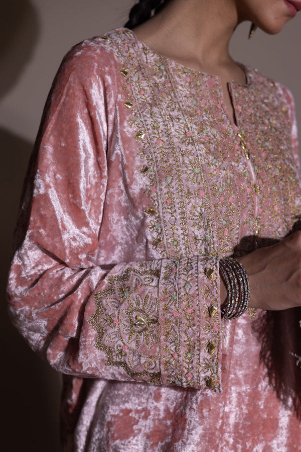 Resham-e-Khaas Velvet 3-Piece Set