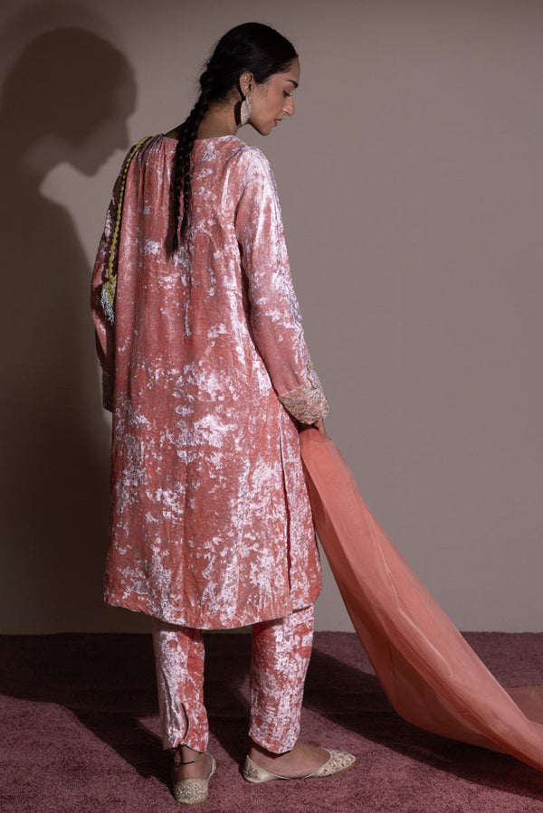 Resham-e-Khaas Velvet 3-Piece Set