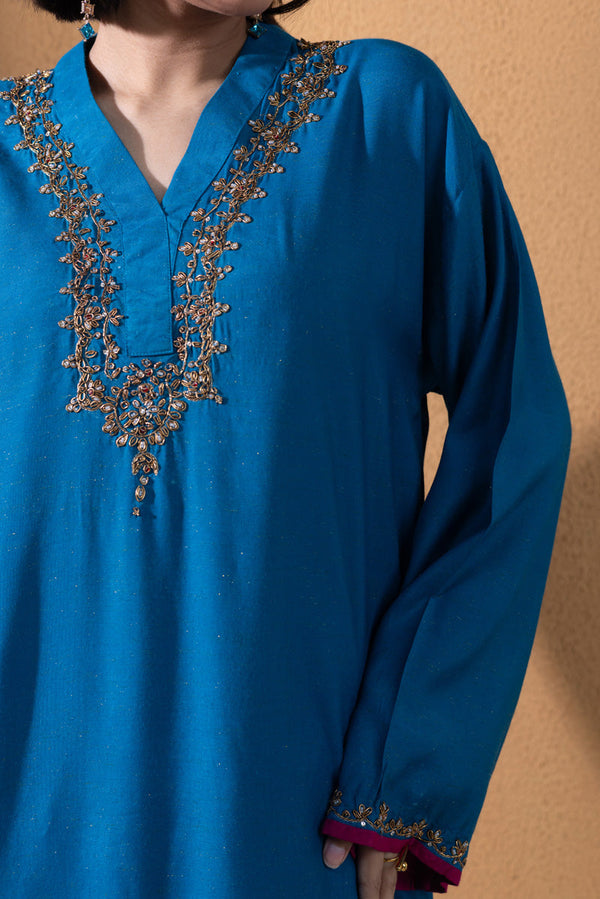 Zari Nur Embroidered Set