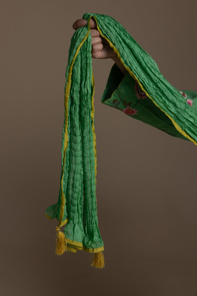 Embroidered Rosette 3-Piece Suit