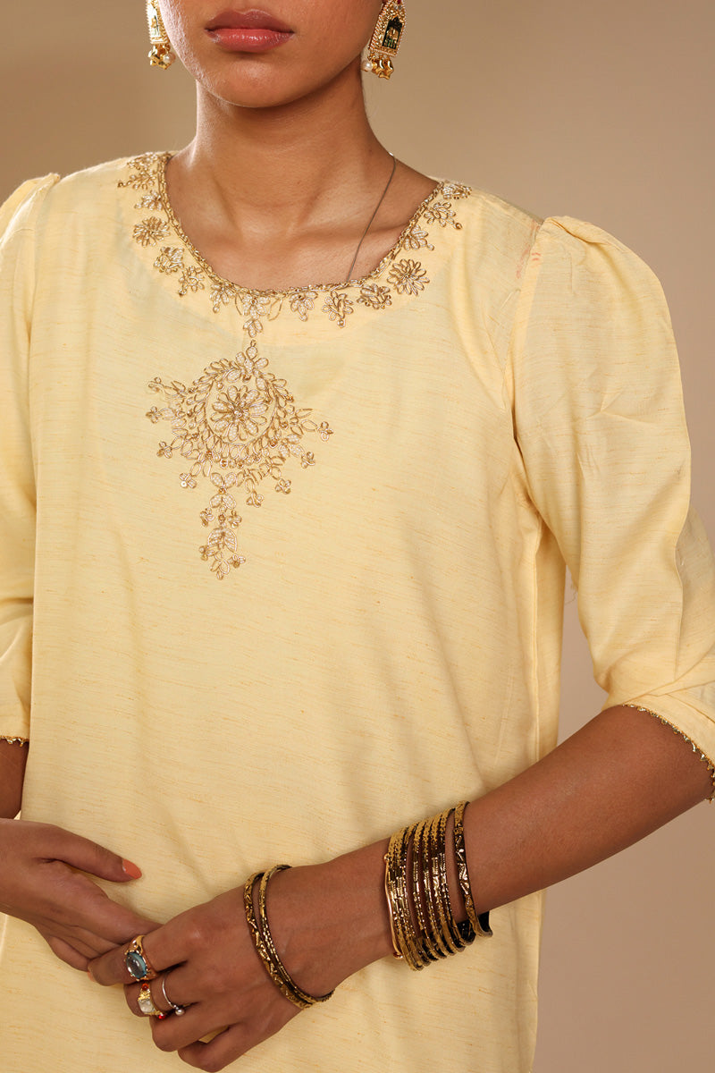 Gilded Polki Embroidered Set