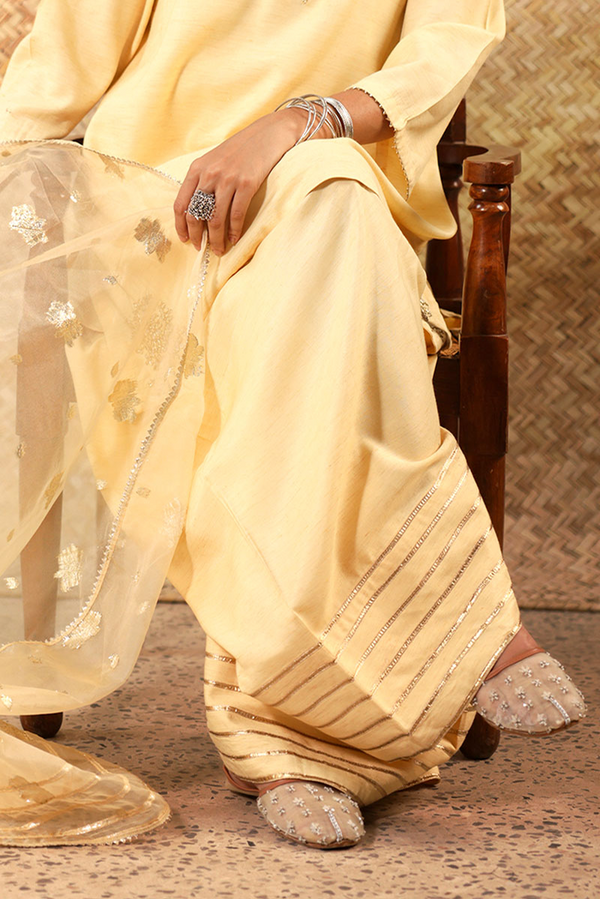 Gilded Polki 3-Piece Farshi Ensemble