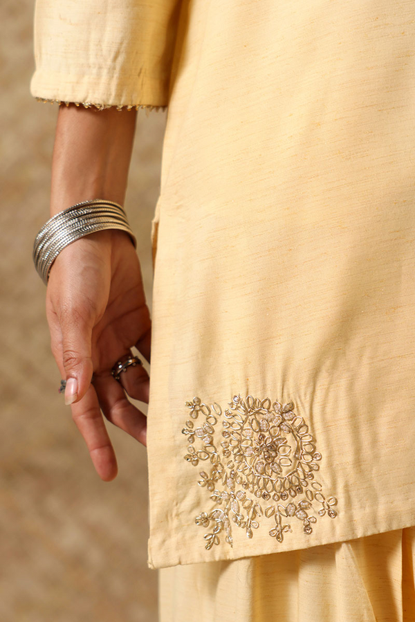 Gilded Polki 3-Piece Farshi Ensemble