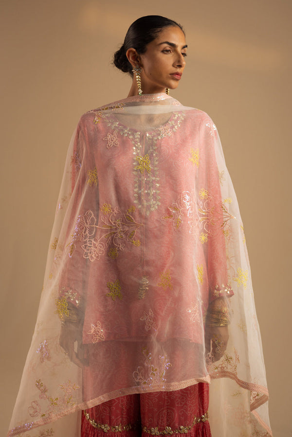 Embroidered Blossom Dupatta