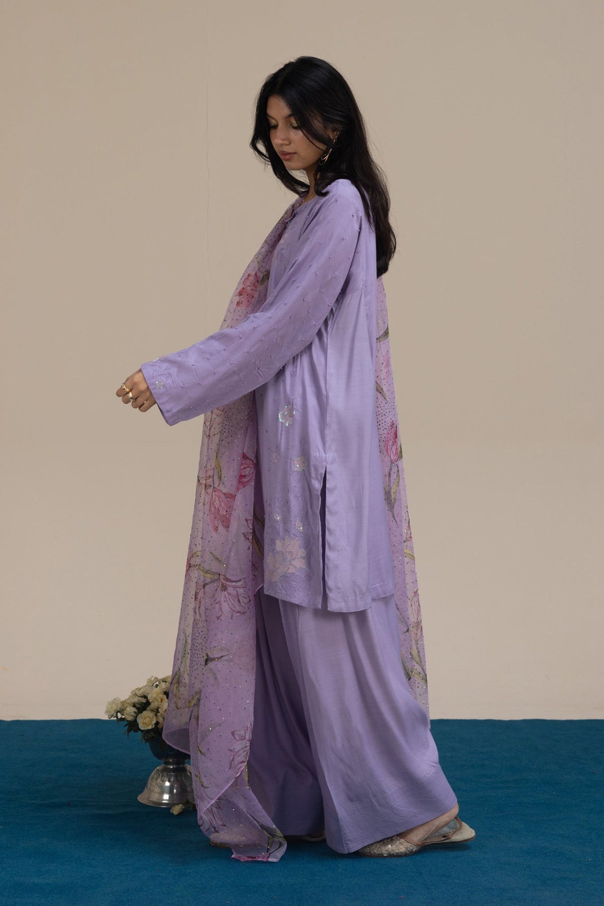 Moonlit Embroidered 3-Piece Suit