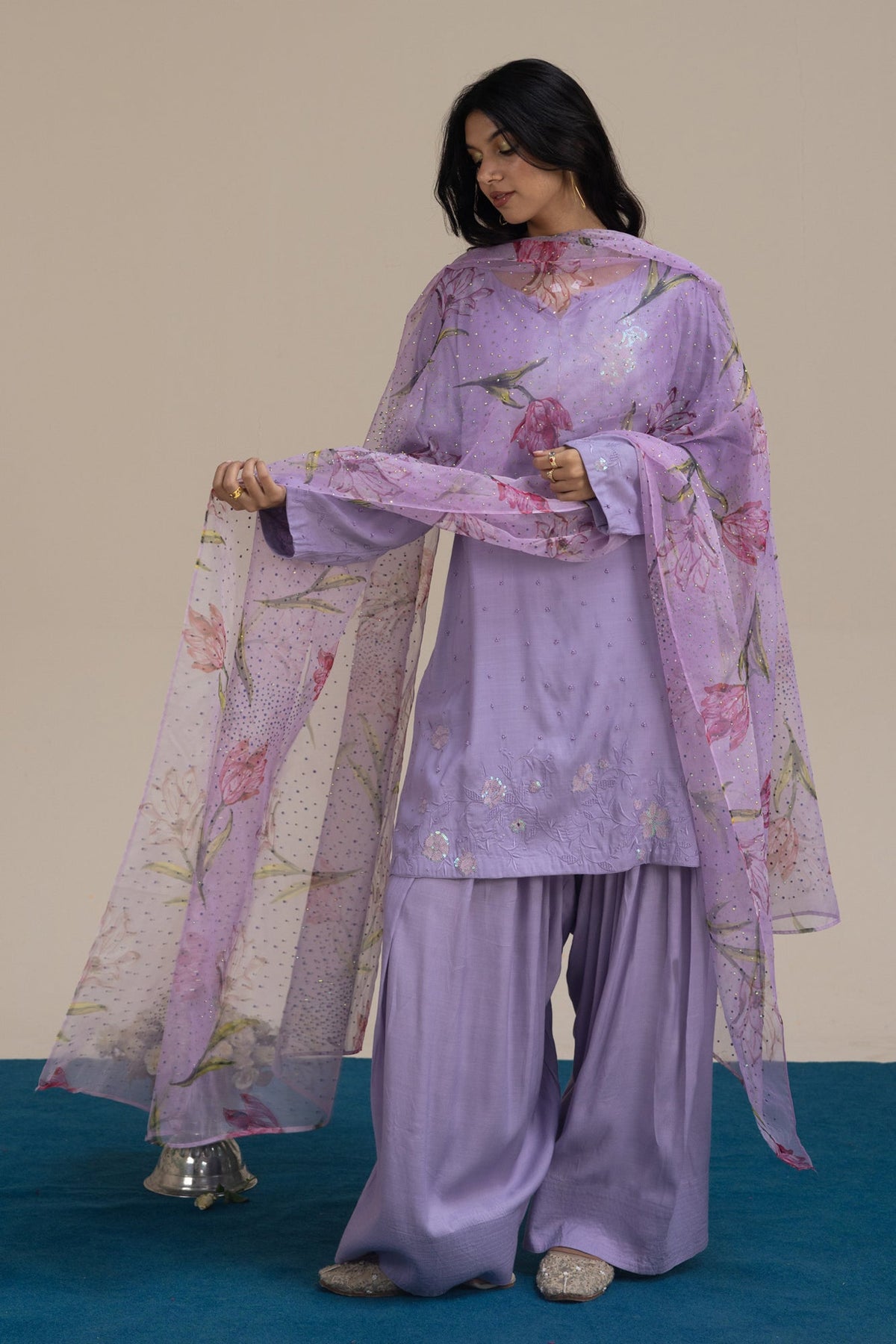 Moonlit Embroidered 3-Piece Suit