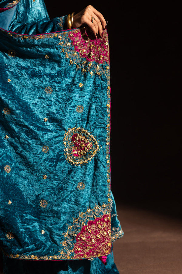 Regal Velvet Drape Shawl