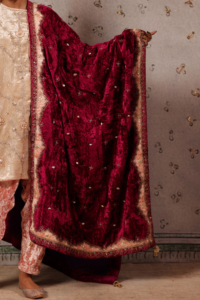 Gilded Velvet Shawl