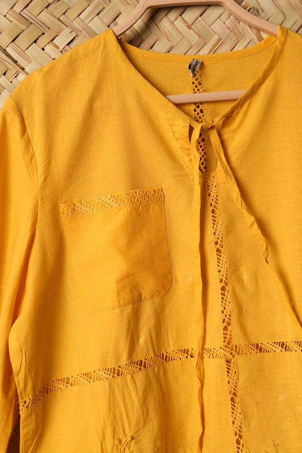 Floral-Knot Motia Top