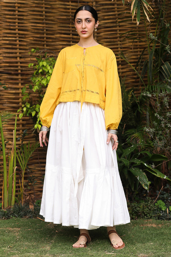 Floral-Knot Motia Top