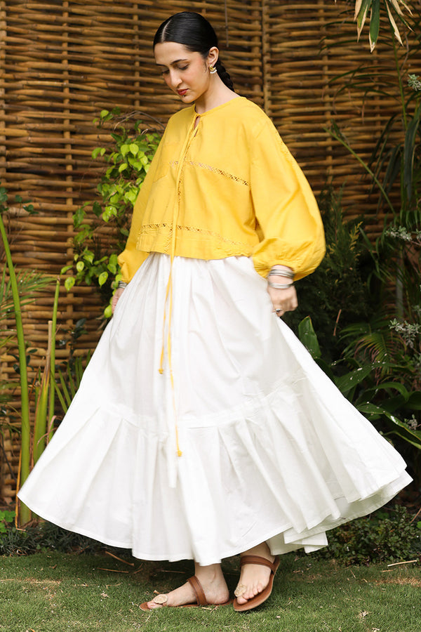 Floral-Knot Motia Top