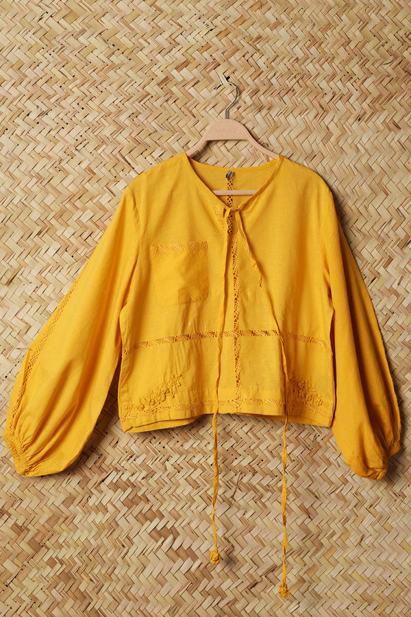 Floral-Knot Motia Top