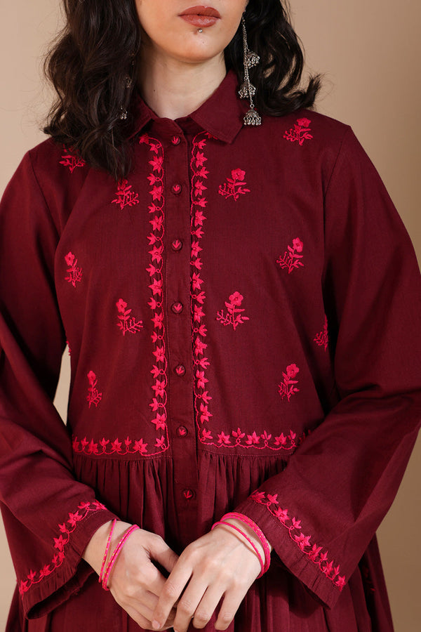 Hand-Embroidered N K R Set