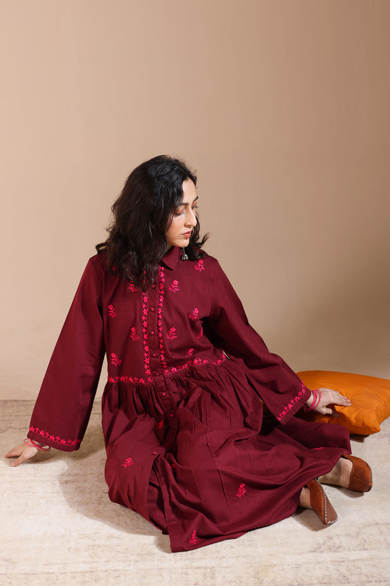 Hand-Embroidered N K R Set