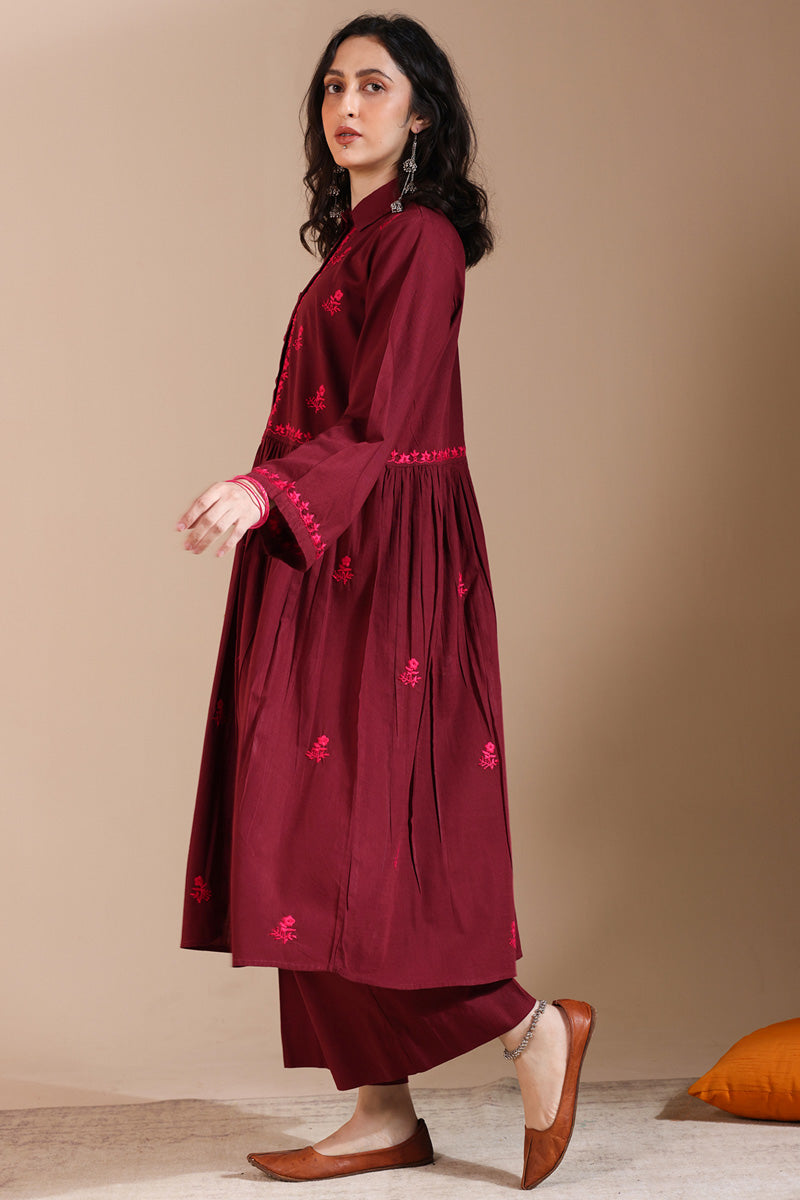 Hand-Embroidered N K R Set