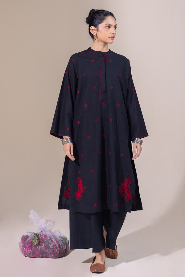 N K R Embroidered Set