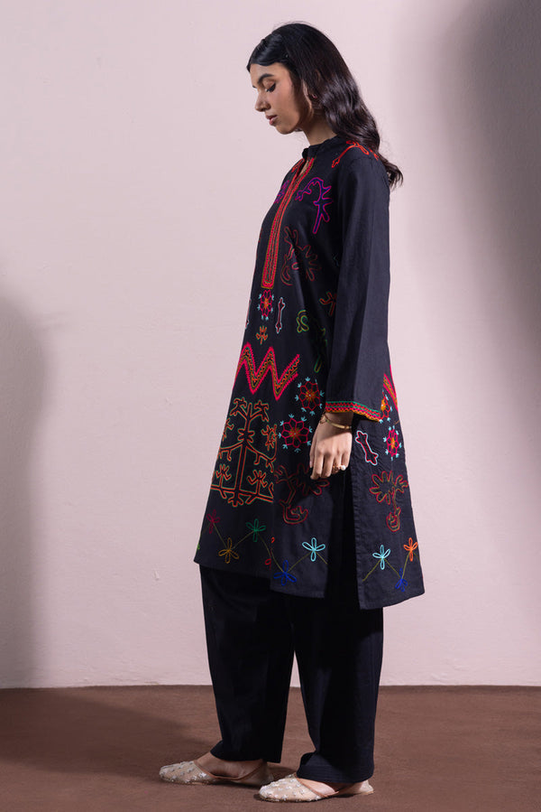 Hand-Embroidered N K R Style Set